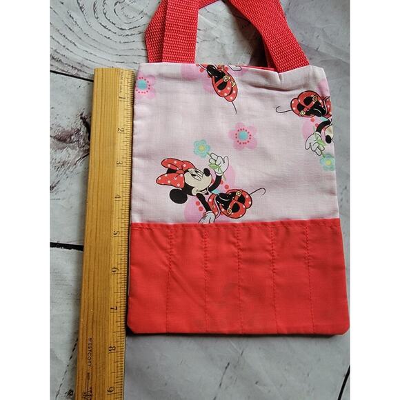 Minnie Mouse Crayon Holder Coloring Tote Bag Handmade Childrens Bag - Picture 3 of 7